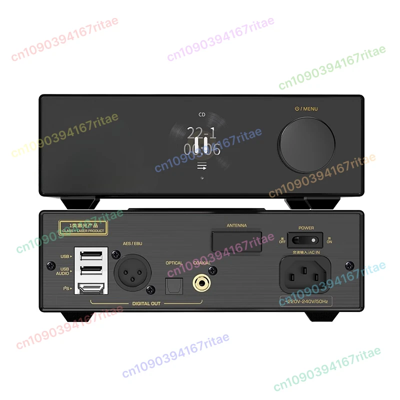Desktop CD for Transport Digital Player with Bluetooth Input USB Audio Output for Lossless Music Playback 1 PC