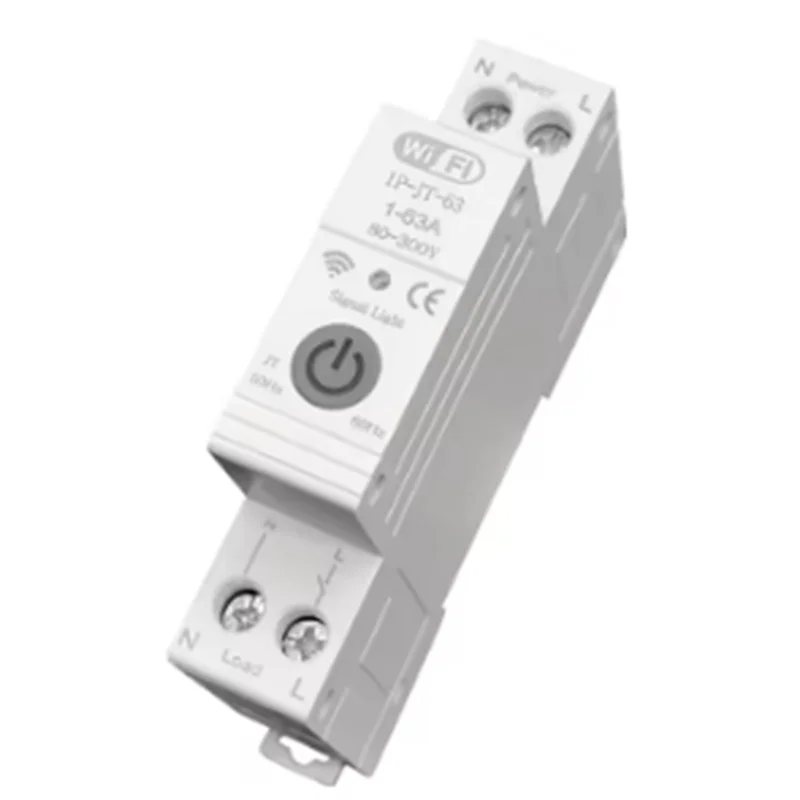 Tuya Smart Circuit Breaker With Reclosing Timer Energy Meter KWH Monitor Overload Protect For Alexa-Y47A