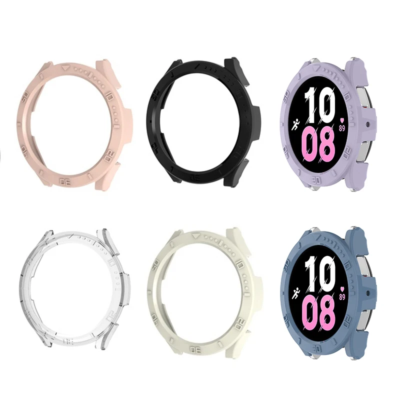 PC Hard Frame Shell Bezel Ring Time Scale Case For Samsung Galaxy Watch 7/FE/6/5/Pro/4/Active 2 40mm 44mm 45mm Edge Full Cover