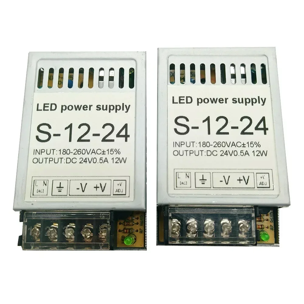 10W 24V 0.5A mini AC DC power supply, LED driver single output, ultra-thin  power supply 110V/220V to 24V