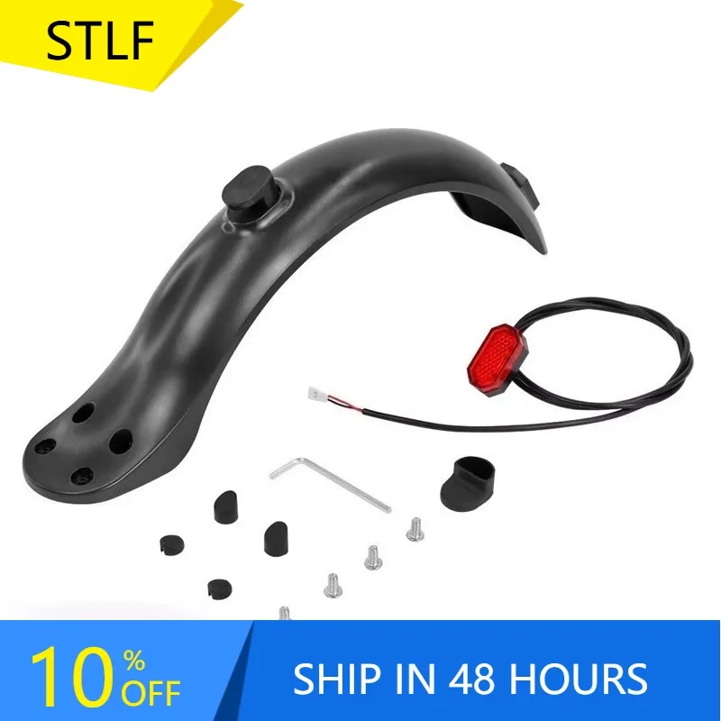 YTYIN CG 4-hole Rear Fender Imitating Plastic Rear Splash Guard 8.5-inch Fender With Taillight