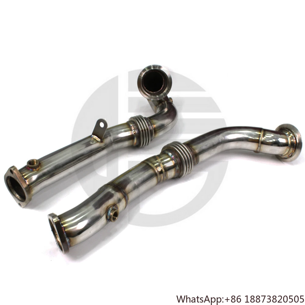 

Даунпайп для BMW X6 E71/E72/F16 3.0T N54 2008-2019, выхлопные трубы из нержавеющей стали, выхлопной коллектор