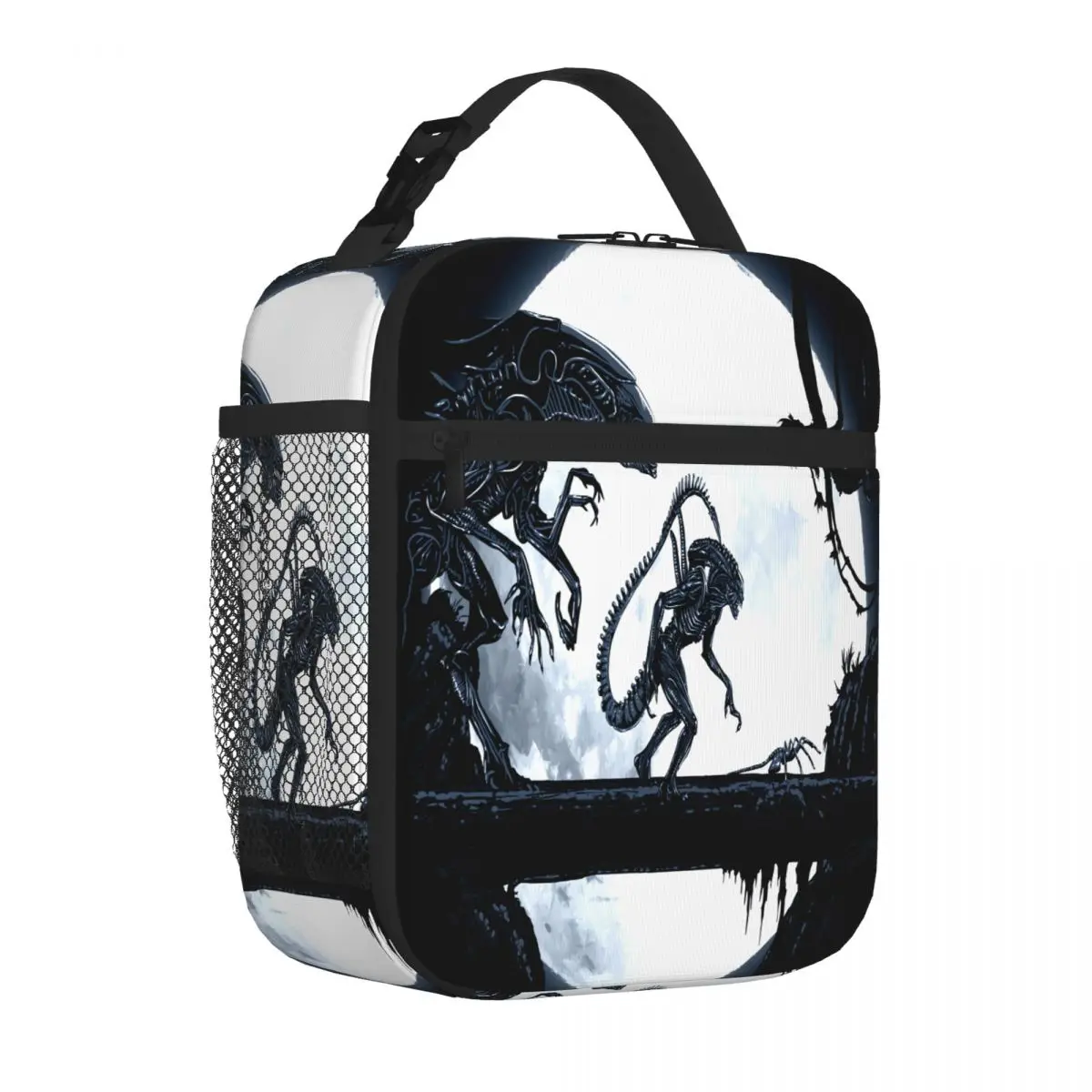 Hot Sale Alien Xenomorph Matata I Culture Mens Style Shoulder Lunch Bag School Field Trip Durable Lunch Bag