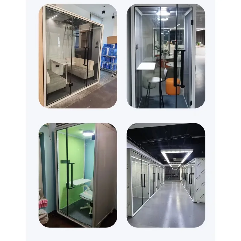 Easy Installation Movable Sound Insulation Booth Customizable Multiple Sizes Good Soundproof Performance For Home Office