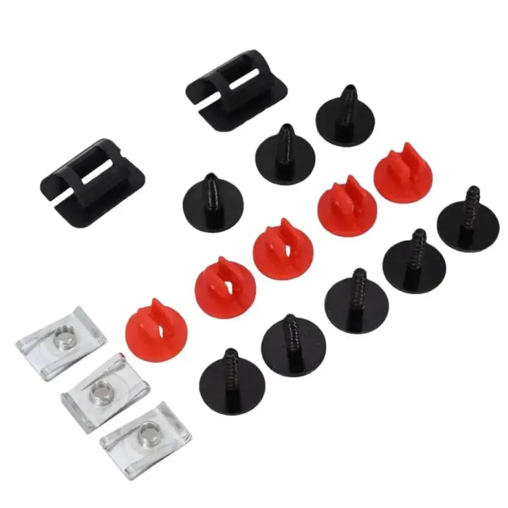 18pcs Engine Under Tray Splash Guard Mounting Set For Volvo V40 Models 2012 2019 Direct Replacement 31391440 30683256