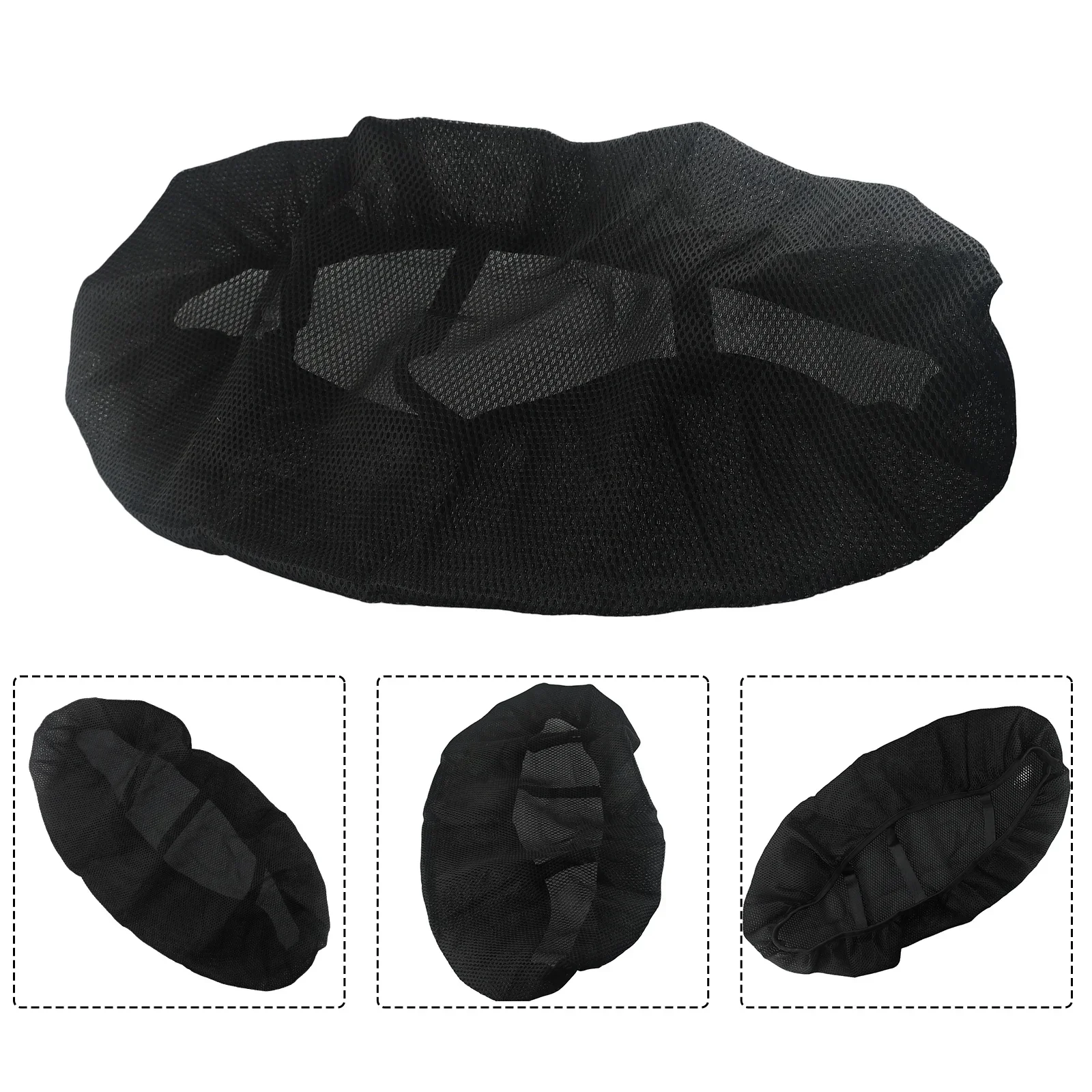 Breathable Summer Cool 3D Mesh Motorcycle Moped Motorbike Scooter Seat Covers Cushion Anti-Slip Cover Grid Protection Pad