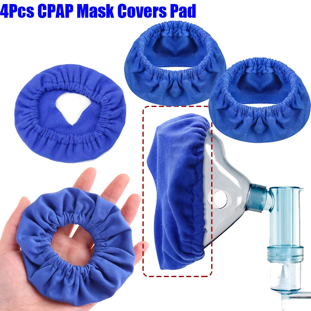 

4x Reusable Washable Cover For CPAP Face Mask Liners Fabric Comfort Soft Covers Reduce Air Leaks Skin Irritation Nasal Mask Pads