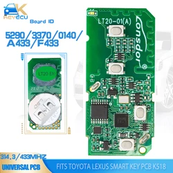 Lonsdor Universal Smart Key PCB Board ID: 5290/3370/0140/A433/F433/ 7930/5691/0120 forToyota Lexus Subaru Work for K518ISE KH100