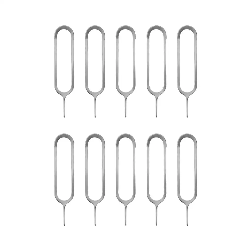10pcs Phone SIM Card Pin Removal Needle Repair Fitting Small Ejector Tools