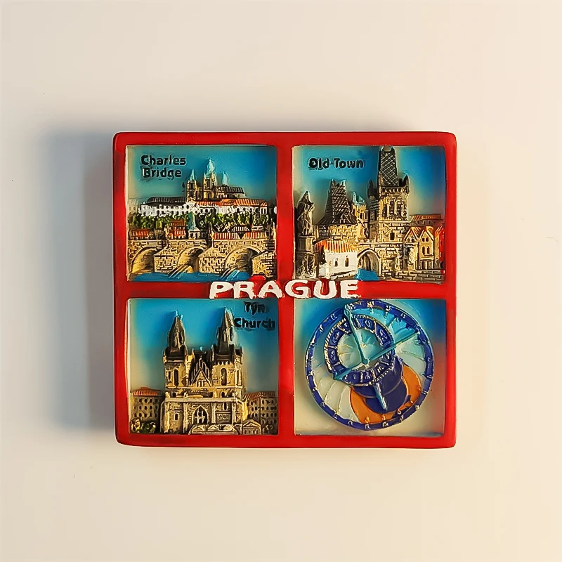 Europe Czech Republic Prague Praha Fridge Magnets Tourism Souvenir Refrigerator Magnets Sticker Collection Handicraft Decoration