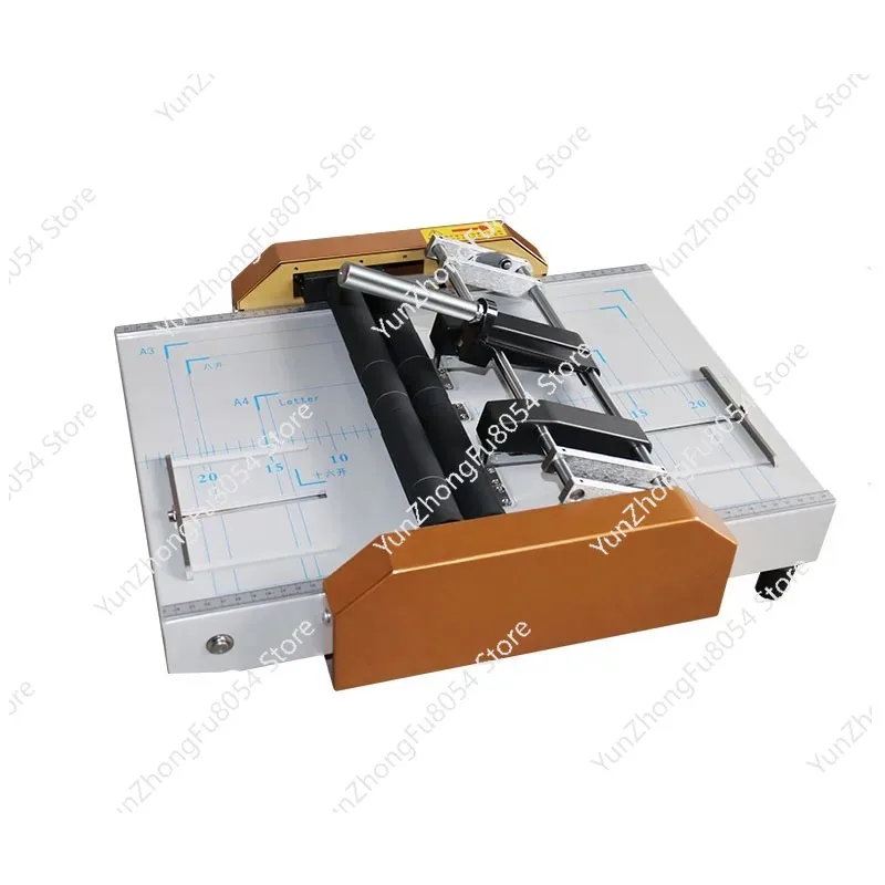 

Paper Booklet Riding Saddle Stapler Binding Machine 220V Electric Stapler Folding Machine Creasing Machine Card Folding