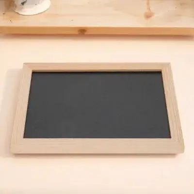 Piccola lavagna 18X13 cm riutilizzabile cancellabile bacheca fai da te appesa decorazione da parete cartello bifacciale tabellone