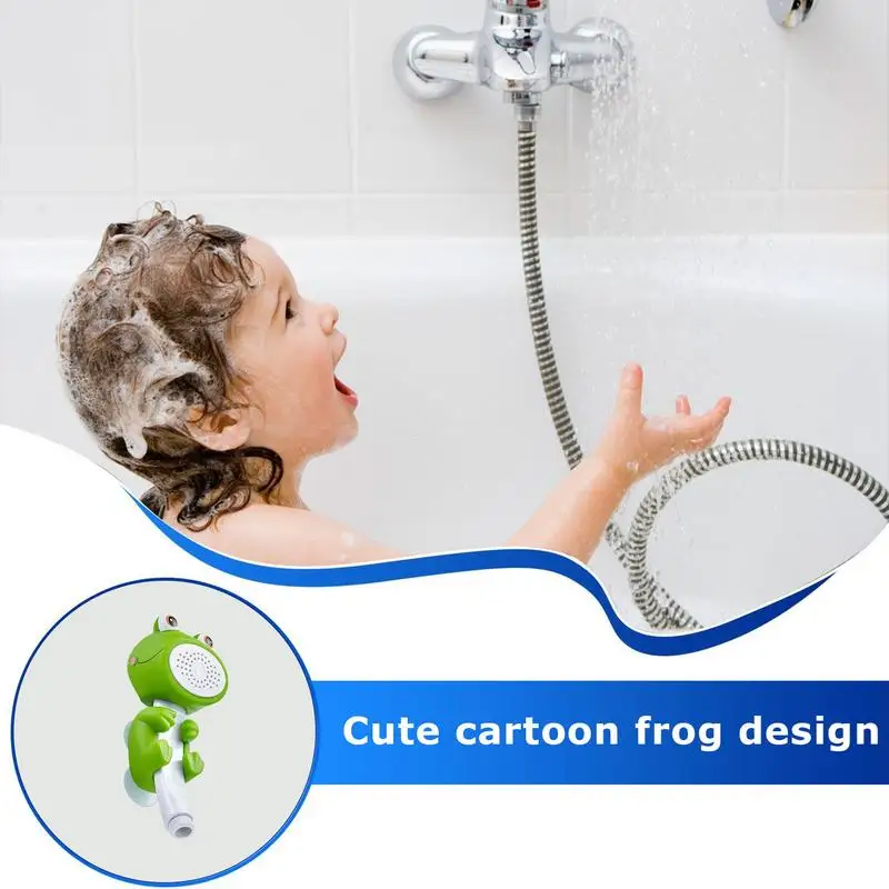 Baby Bath Shower Head Cute Cartoon Frog Baby Bath Sprayer Kids Shower Head Toddler Shower Head Bathtub Sprayer Attachment For