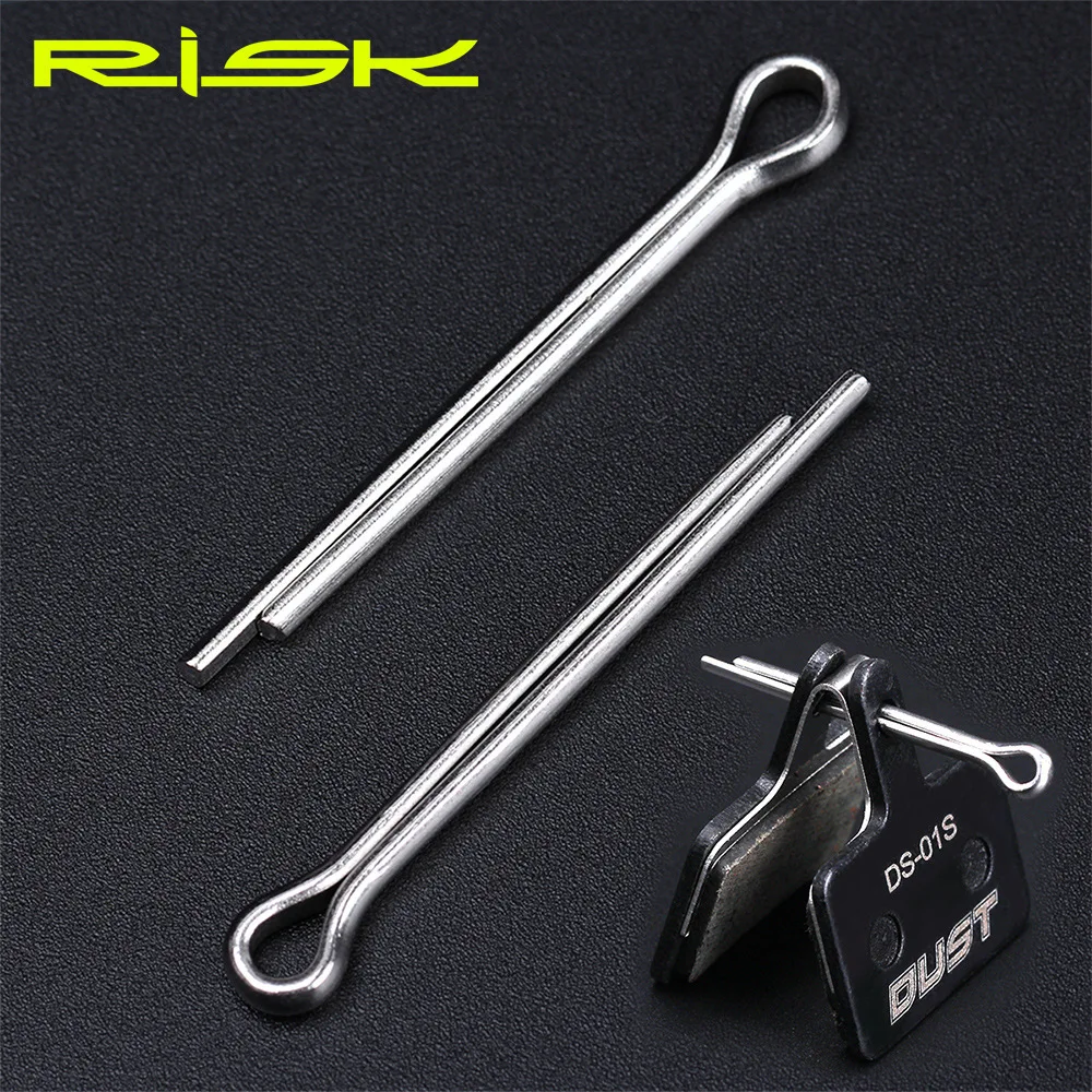 RISIKO Fahrrad Scheibenbremsbeläge pin lock 2/5/10/100PCS MTB Rennrad Split Pin für SHIMANO Hydraulische scheibenbremse Sattel Bremsbeläge