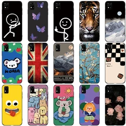 For ZTE Blade  A31 Soft Case phone back cover black tpu case cute butterfly bear tiger