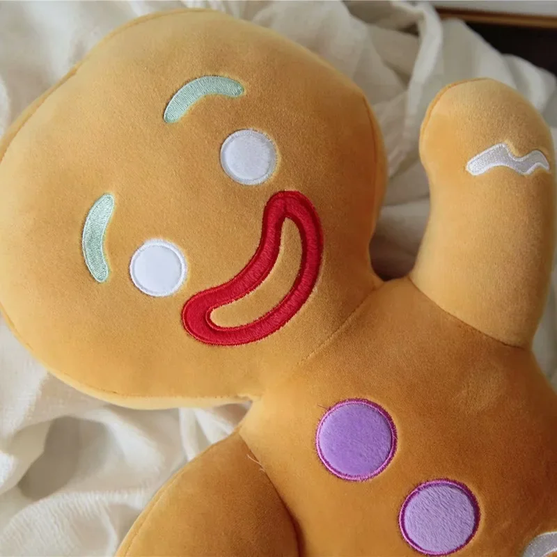 Gingerbread Man Plush Toy Baby Appease Doll Biscuits Man Pillow Cushion Reindeer Home Decor Toy for Children Birthday Xmas Gift