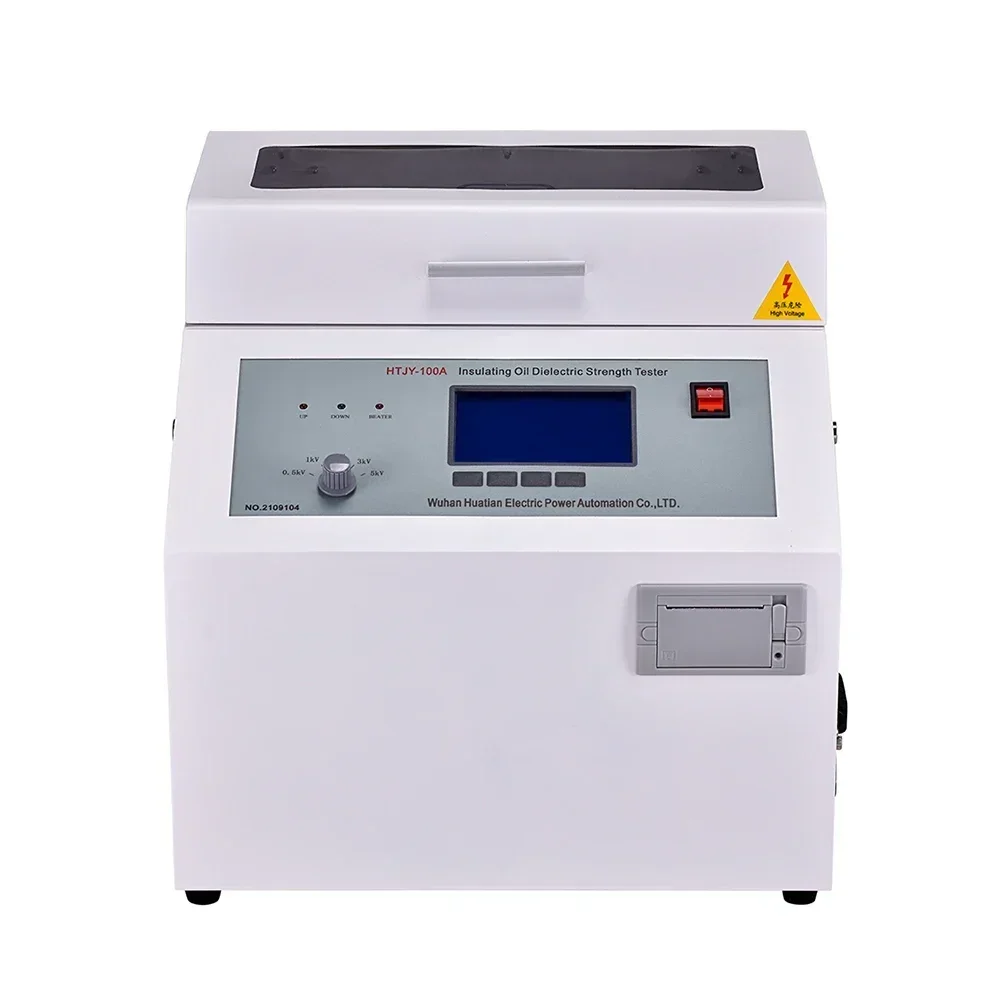 6100 Portable Oil Dielectric Strength Tester 0-100kv Transformer Oil Break Down Voltage Tester Test Machine