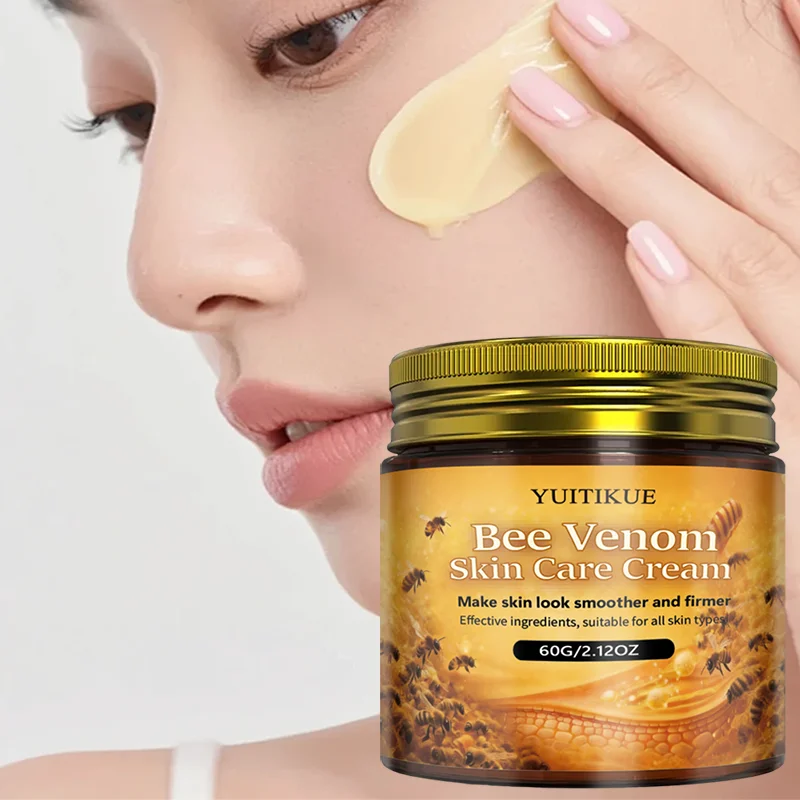 Crème Visage au Venin d'Abeille YUITIKUE : Nourrissante en Profondeur, Raffermissante, Revitalisante, Lisse la Peau pour les Saisons Changeantes