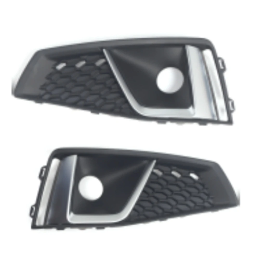 Left&Right Fog Light Frame Fog Light Grille Cover for Audi A4 B9 S-LINE S4 2018-2020 8WD807681J 8WD807682J