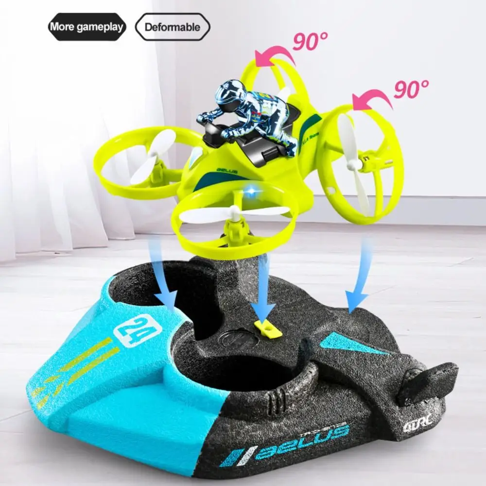 

EPP Foam Mini RC Drone Sea Land Air Flight Rechargeable 3 in 1 Quadcopter Boat with Light Durable RC Helicopter Toys