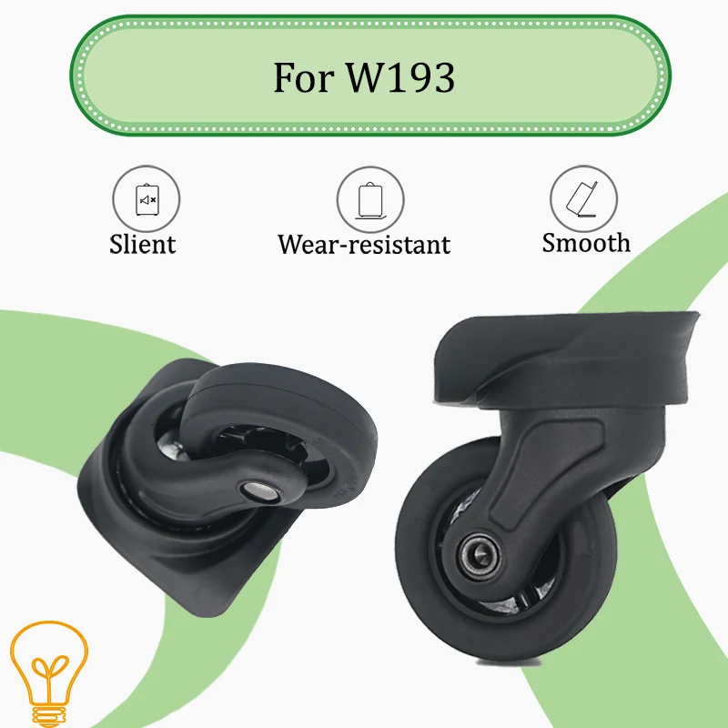

For W193 Luggage Silent Glide Replacement Wheel Set - Universal Noise-Free 360° Swivel Wheels Luggage Repair Kit
