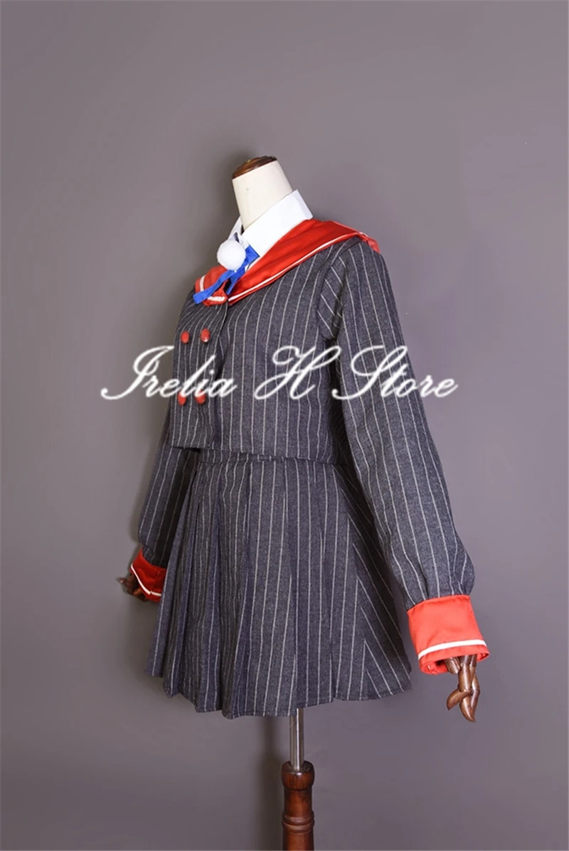 Custom made/size VTuber hololive Shigure Ui JK Uniform  Cosplay Costume dress female with shoes image 2