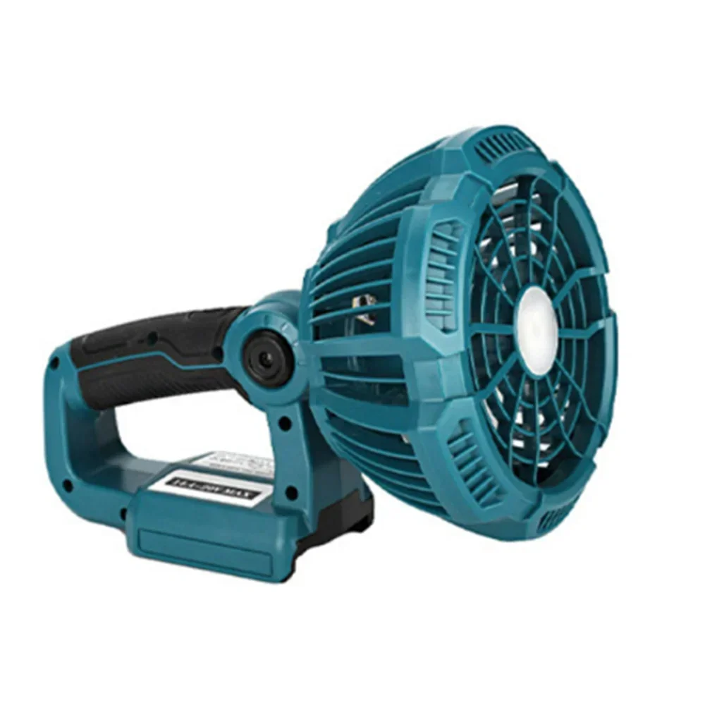 Outdoor Fan for Makita 14.4-18V Li-Ion Battery Multifunction Portable Camping Outdoor Fan Remote Control Fan with LED Lights