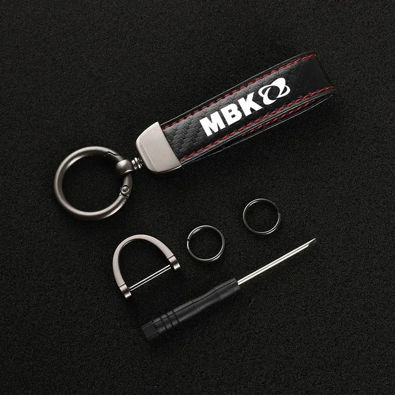 For MBK Booster 50CC Spirit Nitro 50 50CC Stunt Cityliner 250 Flipper 125 Kilibre300 High-Grade Carbon Fiber Motorcycle Keychain