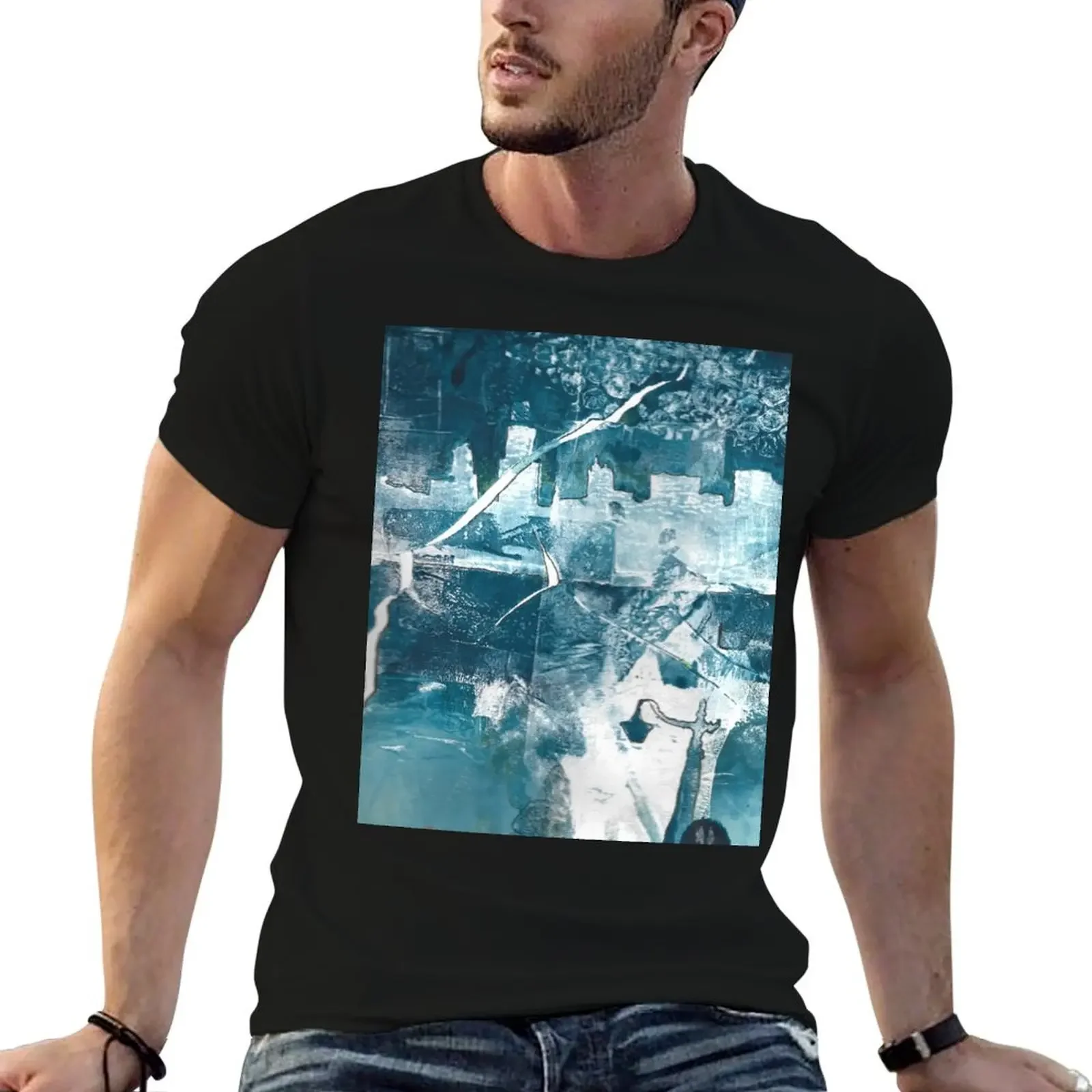 

Blue City T-Shirt man clothes aesthetic clothes plain black t shirts men
