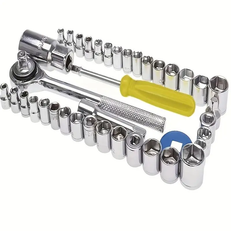 

40Pcs/Set Automotive Tool Kit Socket Wrench Manual Combination Repair Tools Set for Car Maintenance