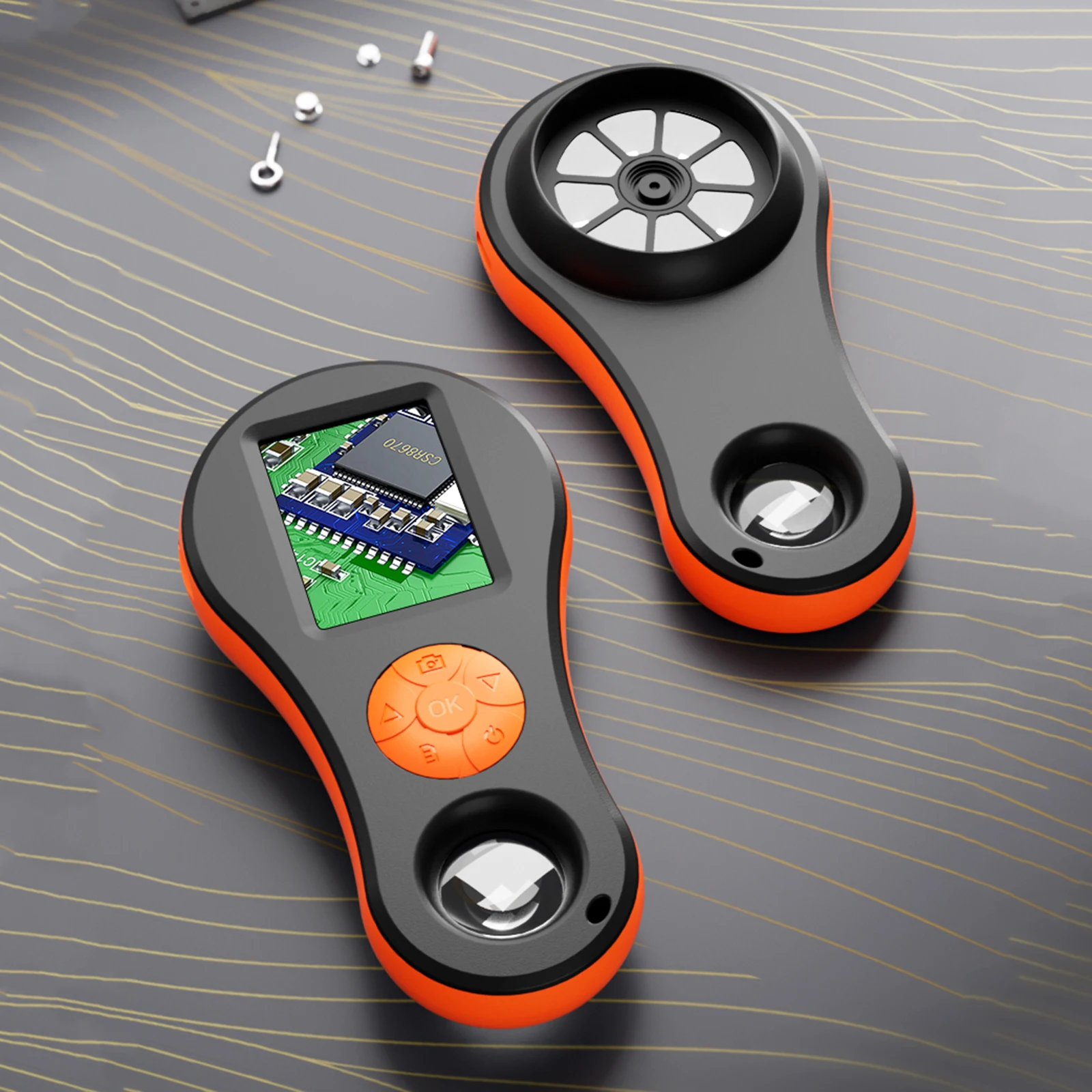 Magnifying Glass 2.0 Inch IPS Color Screen Handheld Digital Microscope with Light Portable Pocket Microscopes for Students