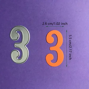Set Digital Besar Die Cut Angka Cetakan Pemotongan Logam Stensil Embossing Buku Tempel 2024 Perangko dan Cetakan Kerajinan Natal Baru 2024 8 stempel dan cetakan penjualan terbaik - №