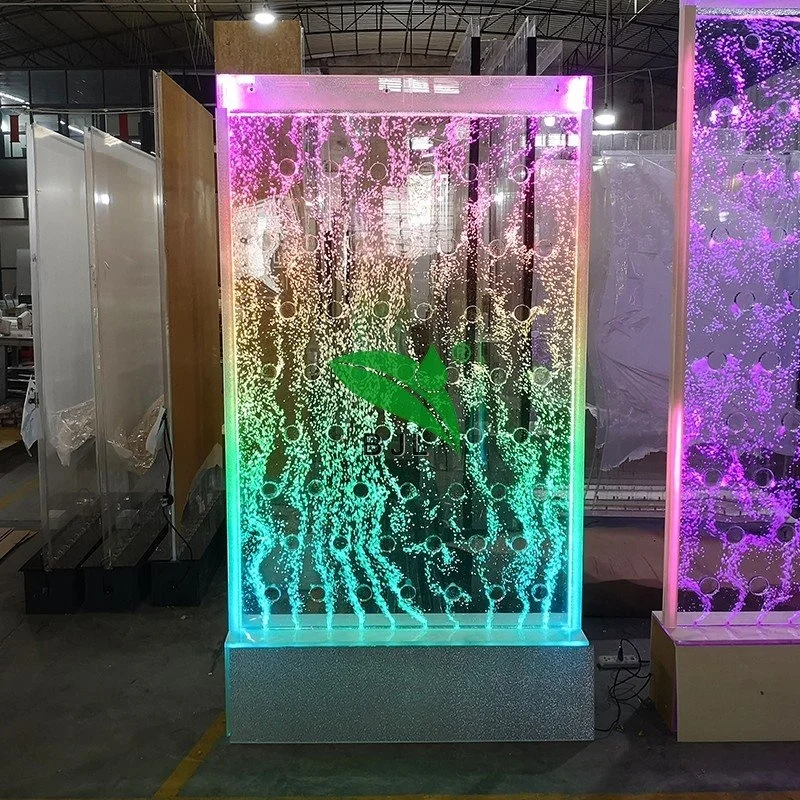 

Customized. Indoor led light decoration colorful digital programming dancing fountain acrylic bubble wall