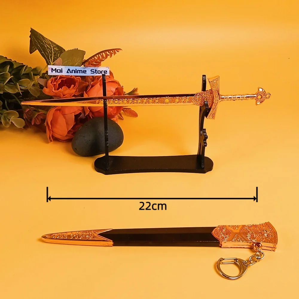 8.6 بوصة أنيمي إلدن كاتانا ميكيلان فارس السيف شفرة معدنية النينجا سكين حجم اليابانية كاتانا الأصلي الساموراي صابر لعبة هدية #4
