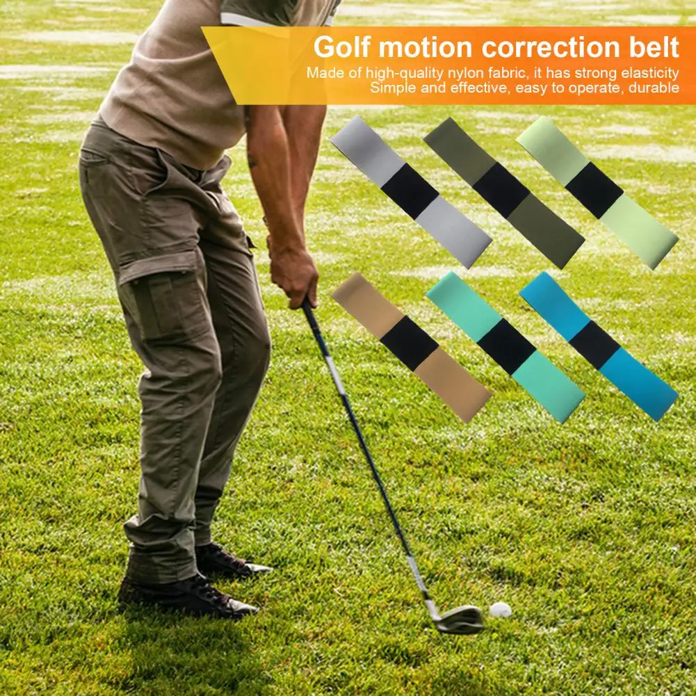 Golf Swing Training Arm Band Belt Aid Golf Swing Correcting Elastic Arm Band Assist Posture Motion Correction Golf Swing Trainer