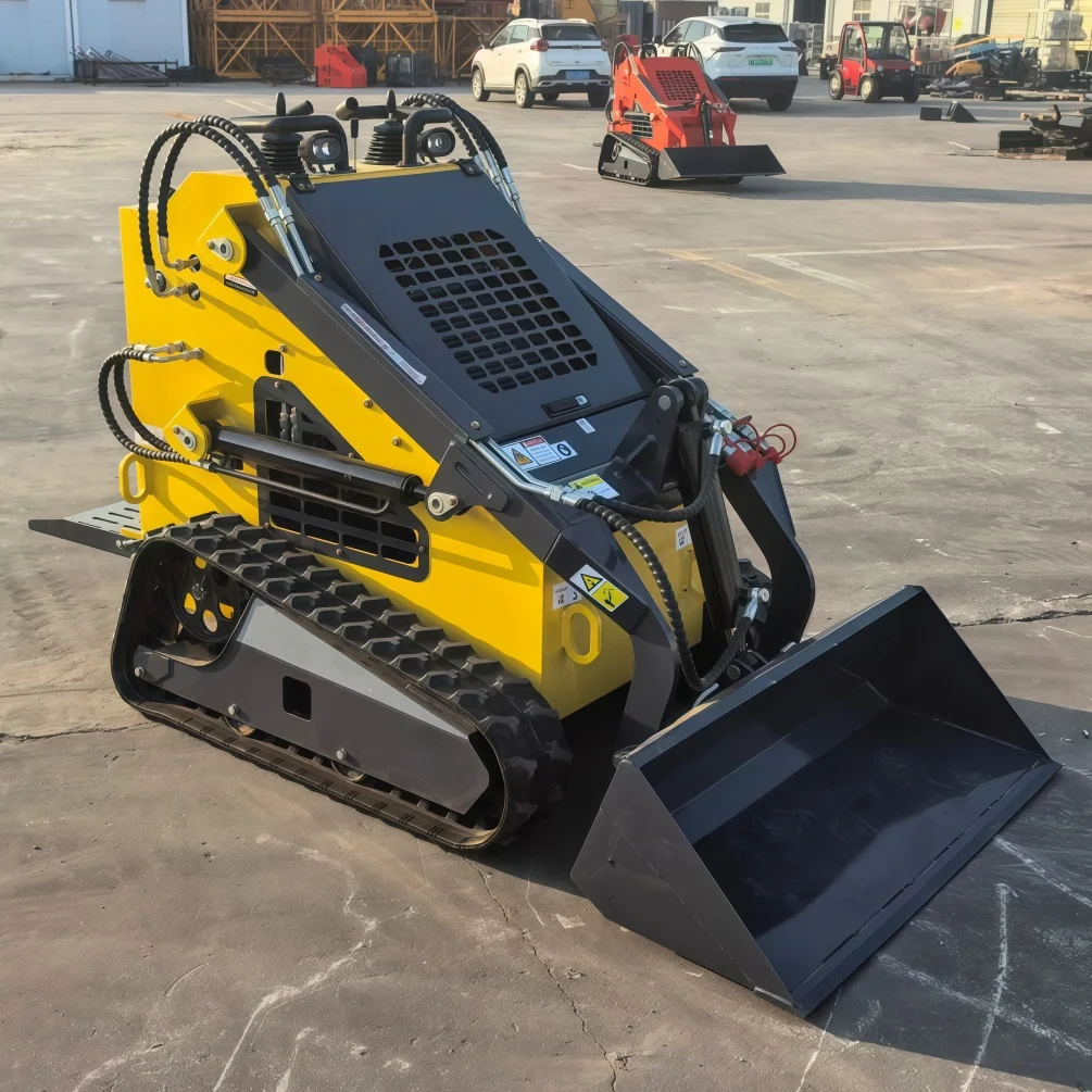 

Гусеничный мини-погрузчик для землеройных работ, компактный, недорогой, с бортовым поворотом