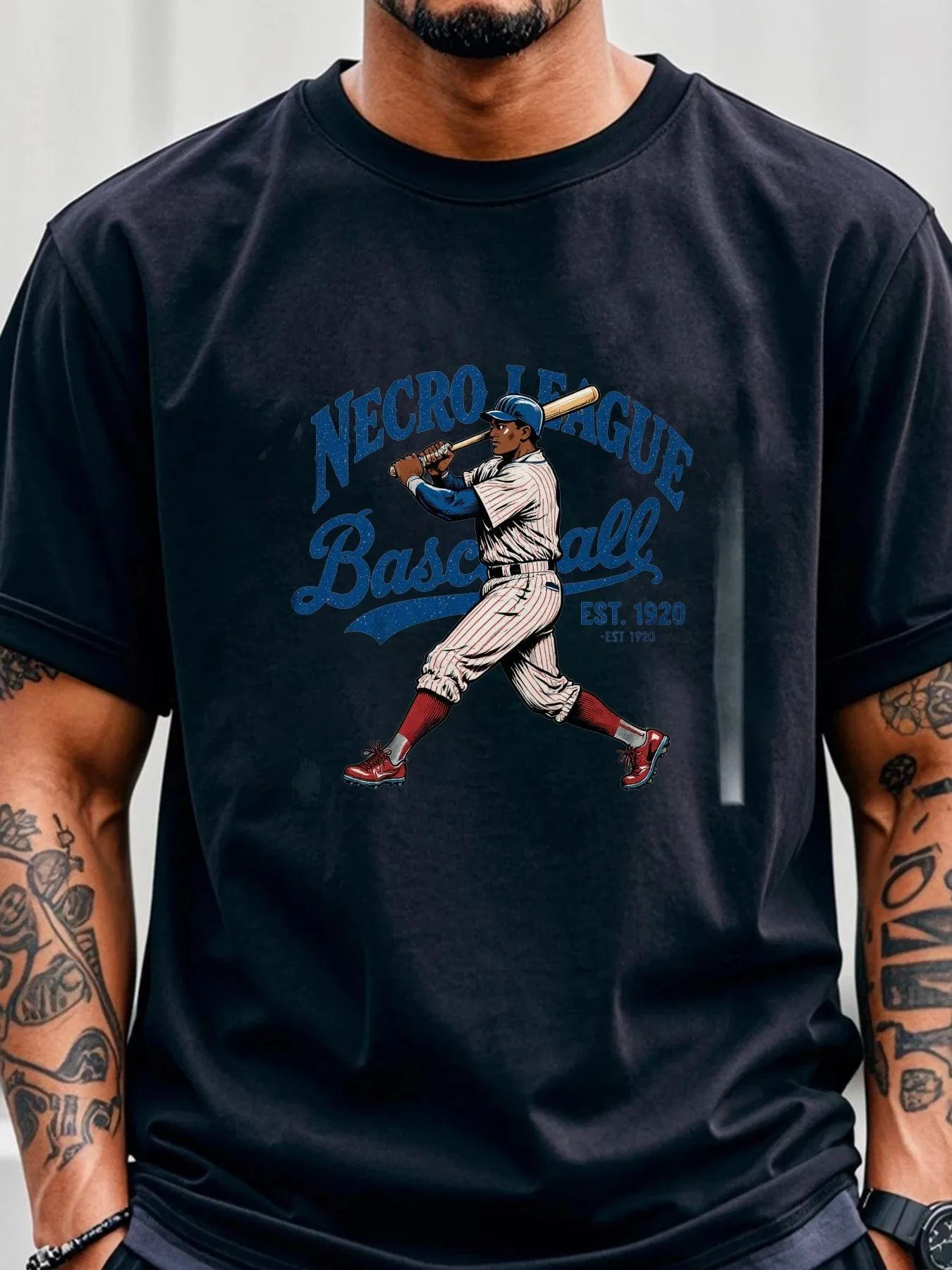 Men'S Vintage Baseball T-Shirt with Pinstripe Team Uniform  192 Founding Year Print Retro Batter Design Suitable for Baseball Fans, Sports Enthusiasts, Casual Wear, Training, Gym,  Round Neck Shirt