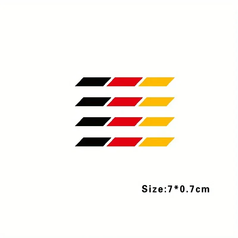 

4 шт./компл. автомобильная наклейка с немецкой тематикой, уникальный автоаксессуар для персонализации автомобиля