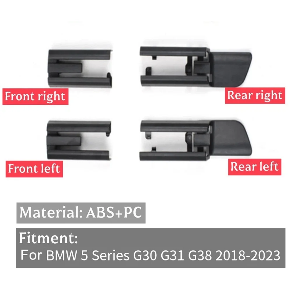 Car Front Rear Left Right Seat Rail Trim Cover Sliding Track Bonnet Snap-on Slide Rail Bracket For BMW 5 Series G30 G38 2018-21