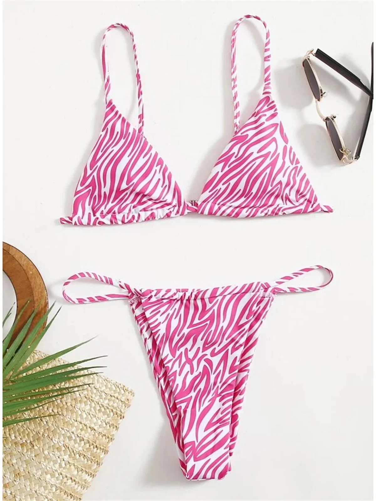S - XL 7-цветное бикини с принтом зебры, женский купальник, женский купальник, комплект бикини из двух частей, купальный костюм, купальный костюм, K4904