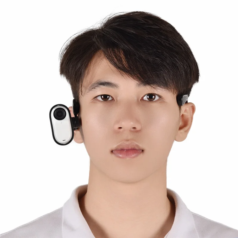 VVNB-كاميرا رئيس جبل ل Insta360 GO3 الإبهام كاميرا رياضية رئيس جبل الشخص الأول معلقة الأذن قوس