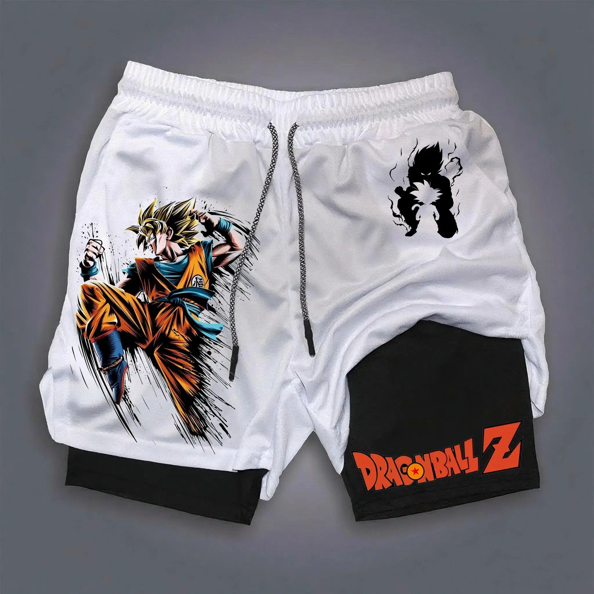 New Dragon Ball Goku Anime Gym Quick-dry Shorts Men Women Breathable Mesh Shorts Summer Casual Beach Pants Sportswear Streetwear