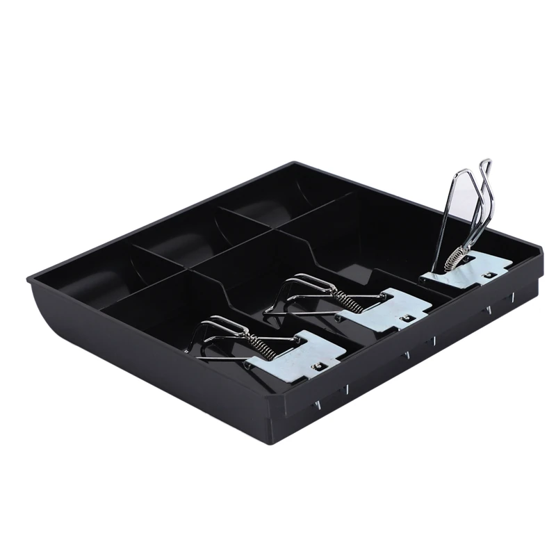 3-Grid Money Cash Coin Register Insert Tray Replacement Cashier Drawer Storage Register Tray Box Classify Store