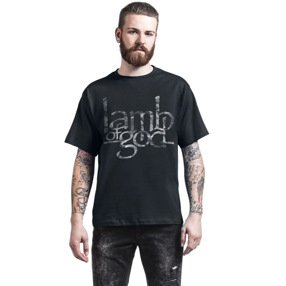 Lamb of God Grafik-Baumwoll-T-Shirt, Unisex, Sommer, kurzärmelig, modisches Marken-T-Shirt, luxuriöses, lässiges Vintage-T-Shirt – Detail 5