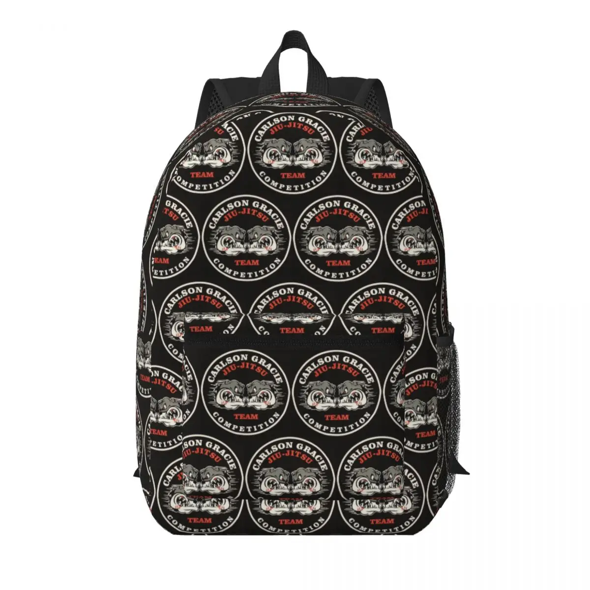 Carlson Gracie Jiu Jitsu Team Student Backpack School Bag Hiking Travel Daypack for Boys Girls Bookbag Shoulder Bags