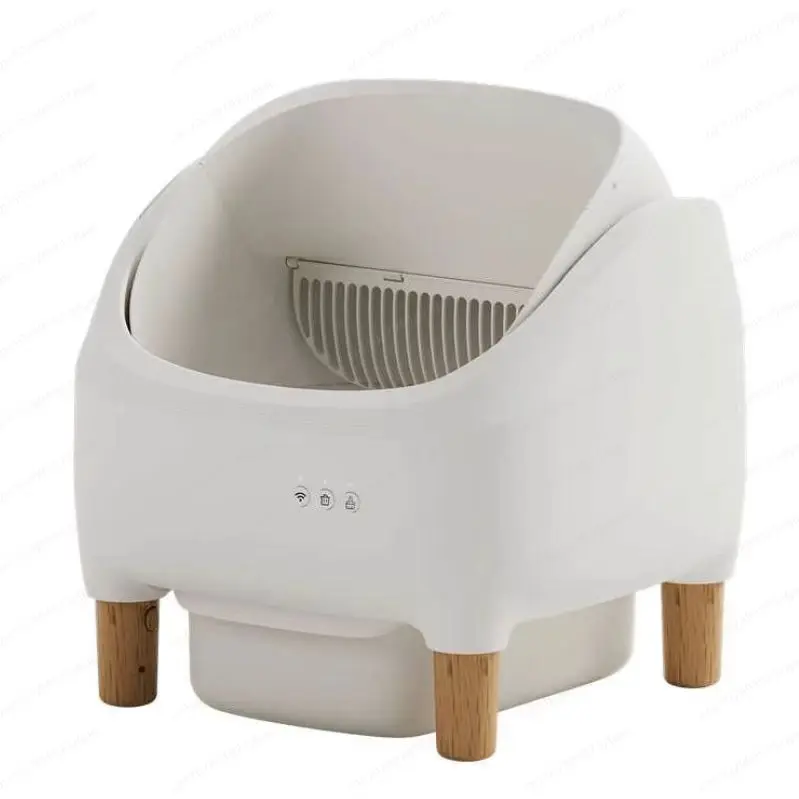 Automatic Self-Cleaning Cat Litter Box, Large Semi-Enclosed Drawer Design, Hands-Free Scooping & Anti-Splash