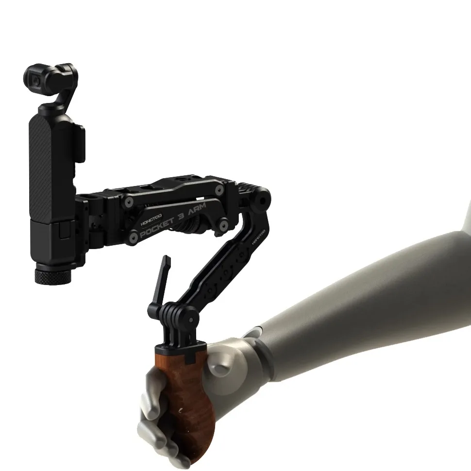 HONGTOO Shock Absorber Wooden Handle Arm Z-axis Video Vibration