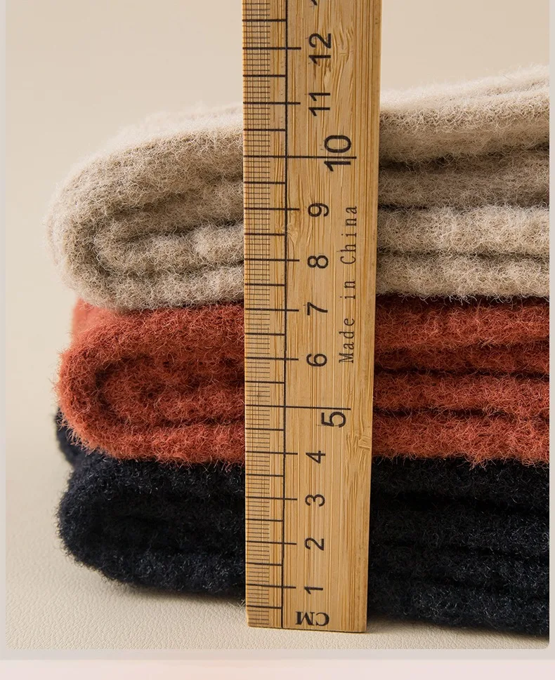 Neue Kühle Frauen Schwarz Weiß Baumwolle Dicke Socke Solide Herbst Winter Warme Dame Weibliche Mittleren Rohr Boden Socken Für Frauen – Detail 3