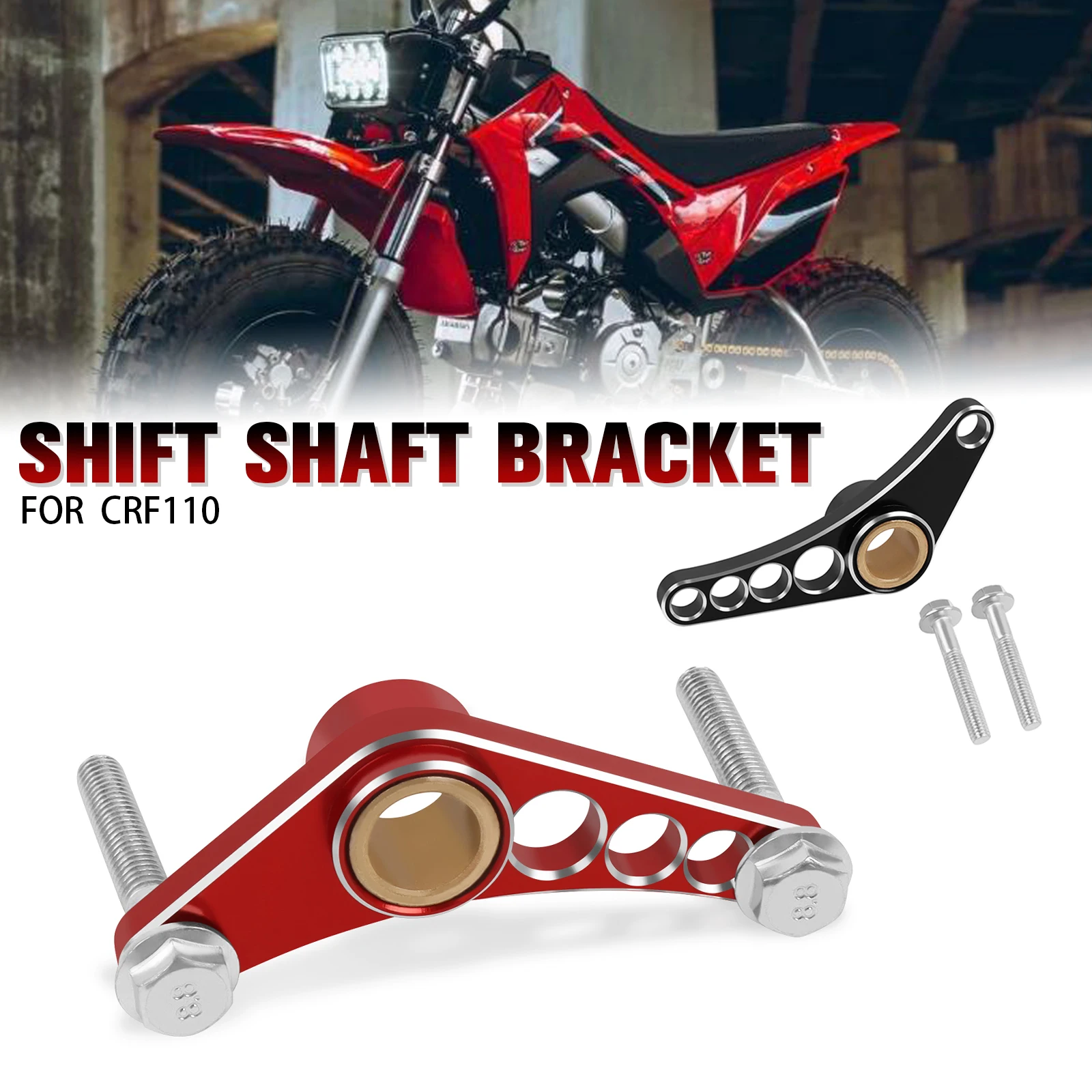 Motorcycle Gear Shift Shaft Brace Bracket CRF110 Shifter Support Shaft Carrier For Honda CRF 110 2013-2023