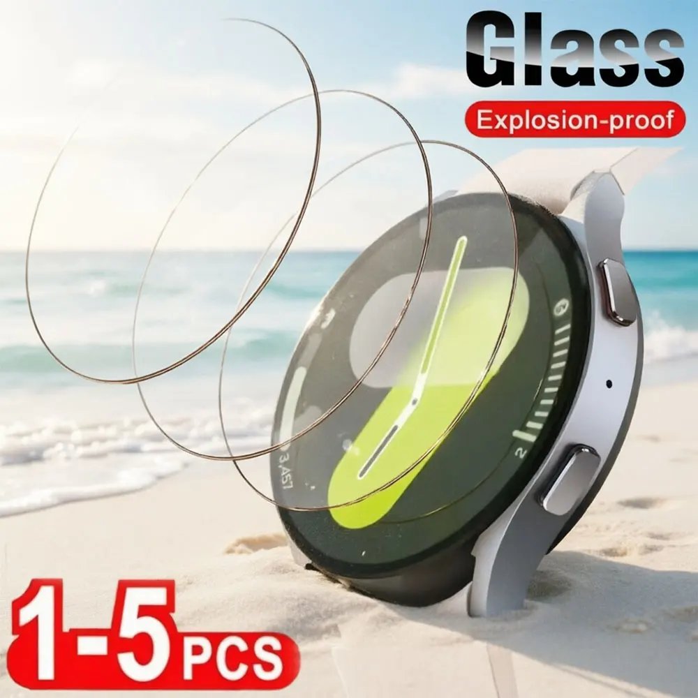 Tempered Glass For Samsung Galaxy Watch 4 5 6 7 40/44mm 4Classic 42/46mm Anti Scrach Film HD Screen Protectors Watch 3 41/45mm